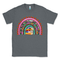 Charcoal Heather teacher pen apple books rainbow Classic Tee - Artiststas