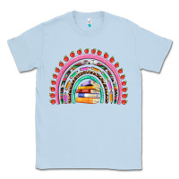Dusty Blue teacher pen apple books rainbow Classic Tee - Artiststas