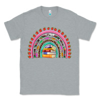 Heather Grey teacher pen apple books rainbow Classic Tee - Artiststas