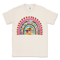 Natural teacher pen apple books rainbow Classic Tee - Artiststas