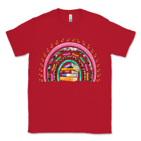 Red teacher pen apple books rainbow Classic Tee - Artiststas