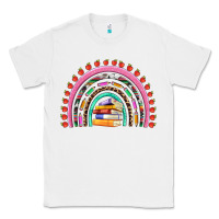 White teacher pen apple books rainbow Classic Tee - Artiststas