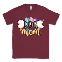 Burgundy Easter Dog Mom Easter Day Classic Tee - CowGirlArtShop