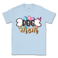 Dusty Blue Easter Dog Mom Easter Day Classic Tee - CowGirlArtShop
