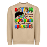 Autism The Journey That Turns Mama Bears Heavyweight Sweatshirt | Teevron
