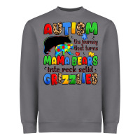 Storm autism the journey that turns mama bears Heavyweight Sweatshirt - JahusDesignShop