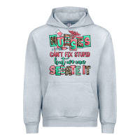 Heather Grey nurses cant fix stupid but we can sedate it Urban Hoodie - RanaPortraitStore