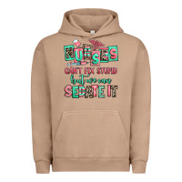 Pigment Burro nurses cant fix stupid but we can sedate it Urban Hoodie - RanaPortraitStore
