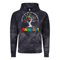Cloud Black Why Fit In Autism Awareness Vintage Hoodie - CowhideDigitalArt