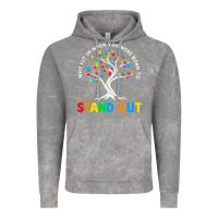 Cloud Rock Why Fit In Autism Awareness Vintage Hoodie - CowhideDigitalArt