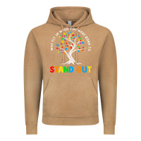 Vintage Camel Why Fit In Autism Awareness Vintage Hoodie - CowhideDigitalArt