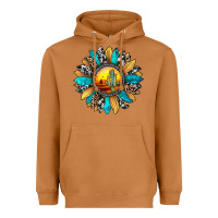 Meerkat sunset sunflower Heavyweight Hoodie - JahusDesignShop