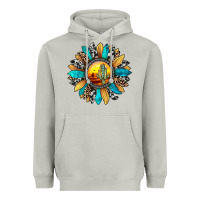 Moon Dust sunset sunflower Heavyweight Hoodie - JahusDesignShop