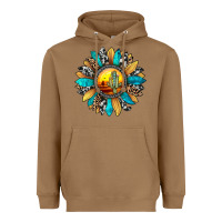 Toasted Coconut sunset sunflower Heavyweight Hoodie - JahusDesignShop