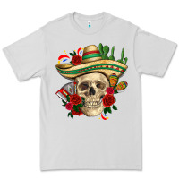 Dove Grey Di de los muertos with roses Mexico Premium Tee - HowdyJamesFarm