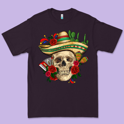 Di De Los Muertos With Roses Mexico Premium Tee Designed By Howdyjamesfarm