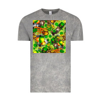 Cloud Rock St. Patrick's Donkey With Shamrock Seamless Vintage Tee - FaDigitalArtStudio