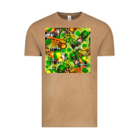 Vintage Camel St. Patrick's Donkey With Shamrock Seamless Vintage Tee - FaDigitalArtStudio