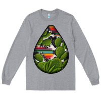 Heather Grey mexican teardrop  5 Long Sleeve Tee - BundleAndBundleShop