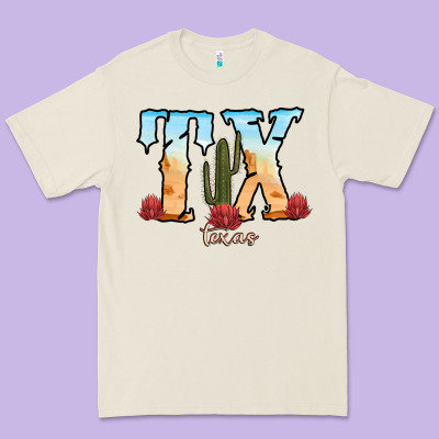 Texas Cactus Premium Tee Designed By Ranaportraitstore