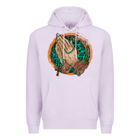 Lilac god bless you Premium Hoodie - RacoonDesign