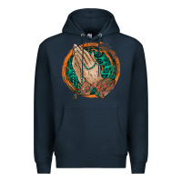 Navy god bless you Premium Hoodie - RacoonDesign
