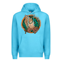 Ocean Blue god bless you Premium Hoodie - RacoonDesign