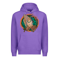 Purple god bless you Premium Hoodie - RacoonDesign