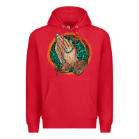 Red god bless you Premium Hoodie - RacoonDesign