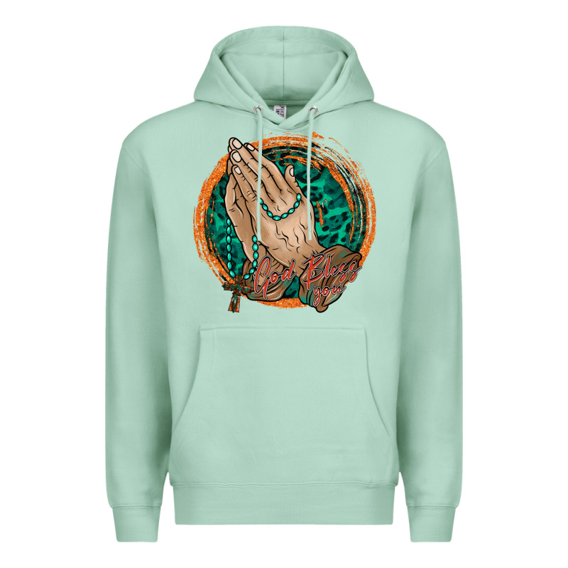 God Bless You Premium Hoodie by RacoonDesign | Teevron