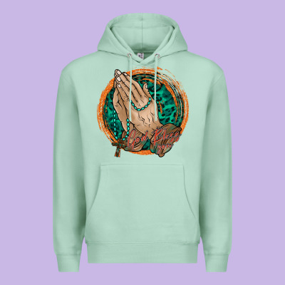 God Bless You Premium Hoodie Designed By Racoondesign