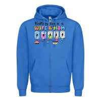True Royal battery life of a wife & mom Zipper Hoodie - JahusDesignShop