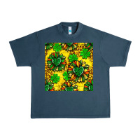 Midnight Navy St. Patrick's sunflower seamless pattern Urban Heavy Tee - BundleAndBundleShop