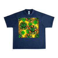 Navy St. Patrick's sunflower seamless pattern Urban Heavy Tee - BundleAndBundleShop