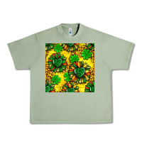 Oil Green St. Patrick's sunflower seamless pattern Urban Heavy Tee - BundleAndBundleShop