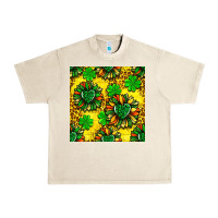 St. Patrick's Sunflower Seamless Pattern Urban Heavy Tee | Teevron