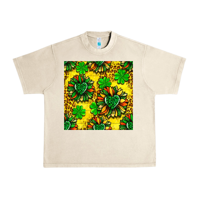 St. Patrick's Sunflower Seamless Pattern Urban Heavy Tee by BundleAndBundleShop | Teevron