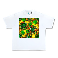 White St. Patrick's sunflower seamless pattern Urban Heavy Tee - BundleAndBundleShop