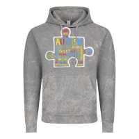 Cloud Rock Autism Puzzle Piece Words Autistic Vintage Hoodie - CowhideDigitalArt