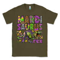 Army Green Mardi Saurus Rex Classic Tee - HowdyJamesFarm