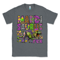 Charcoal Heather Mardi Saurus Rex Classic Tee - HowdyJamesFarm