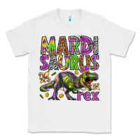 White Mardi Saurus Rex Classic Tee - HowdyJamesFarm