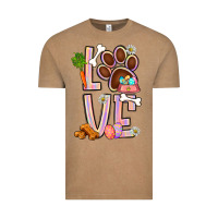 Vintage Coffee Tie dye easter love dog paw Vintage Tee - BundleAndBundleShop