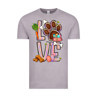 Vintage Zinc Tie dye easter love dog paw Vintage Tee - BundleAndBundleShop