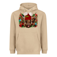 Mushroom highland cow christmas Heavyweight Hoodie - JahusDesignShop