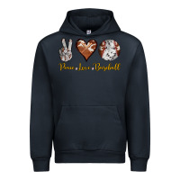 Navy peace love baseball Urban Hoodie - RanaPortraitStore