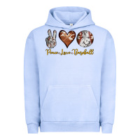 Pigment Grape Ice peace love baseball Urban Hoodie - RanaPortraitStore