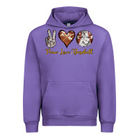 Tulip peace love baseball Urban Hoodie - RanaPortraitStore
