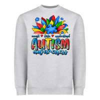Heather Grey autism awareness accept love understand Heavyweight Sweatshirt - JahusDesignShop