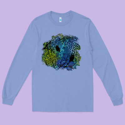 Halloween Patch  3 Long Sleeve Tee Designed By Bundleandbundleshop